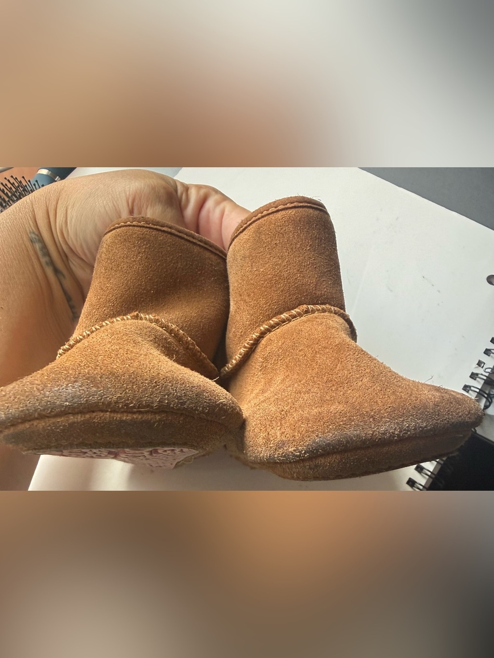 UGG Kids Chestnut Suede Booties